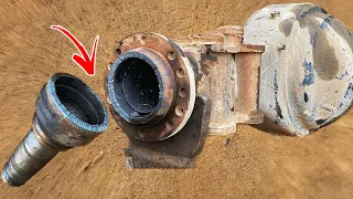 How to broken truck axle ￼tube restoration | Axle assembly repair | Axle housing rebuilding