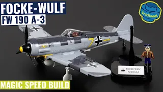 Würger/Shrike - Focke-Wulf Fw 190 A-3 with angled wings - COBI 5741 (Speed Build Review)