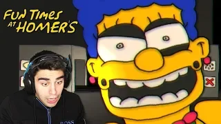 THE SIMPSONS HAVE TURNED INTO ANIMATRONICS!!! - Fun Times at Homer's (Night 1 Completed!)