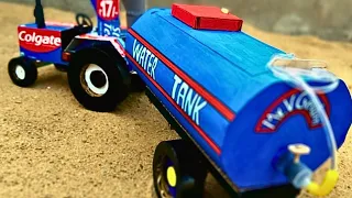 DIY Tractor Water Tenk | Making a Toy Tractor Water Tanker at home