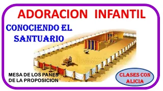 ADORACION INFANTIL-CONOCIENDO EL SANTUARIO-MESA DE LOS PANES DE LA PROPOSICION-MINISTERIO INFANTIL