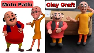 How to Make Motu patlu from clay. Gk craft