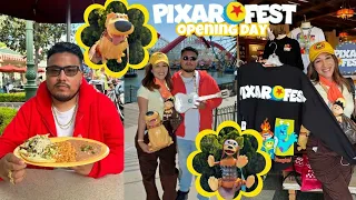 PIXAR FEST 2024 OPENING DAY! ❤️💛💙 brand NEW parade, SO many treats, food & merch! disneyland resort