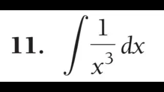 integrate 1/x^3 dx