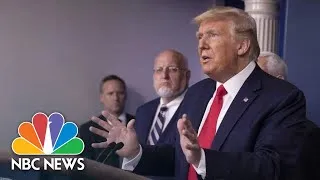 Trump and Coronavirus Task Force Brief From White House | NBC News (Live Stream)