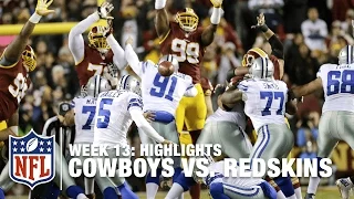 Cowboys vs. Redskins | Week 13 Highlights | NFL