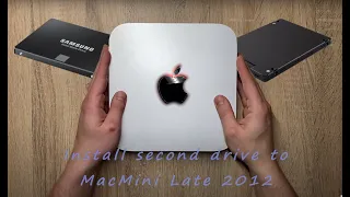 Add second drive to Mac Mini Late 2012. See how it's done with Dual drive kit.