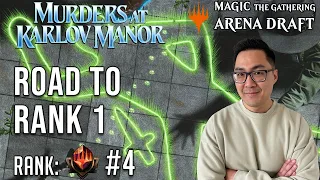 Maximum Fun With My Last MKM Draft | Mythic 4 | Road To Rank 1 | MKM Draft | MTG Arena