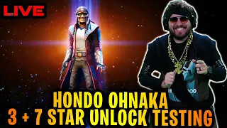 HONDO OHNAKA UNLOCK LIVE - 3 + 7 STAR GAMEPLAY TESTING - I SMELL PROFIT IN GALAXY OF HEROES