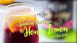 Primo Sparkling Red Grape Honey Lemon with Chia Seeds