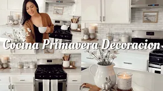 COCINA PRIMAVERA DECORACIÓN🌷| IDEAS PARA DECORAR TU COCINA| COZY SPRING DECORATE WITH ME🌷