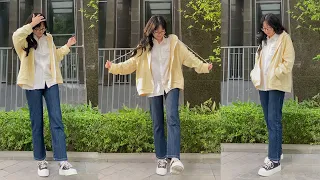 [Shopee Haul] Quần Jean Ống Đứng Cạp Cao Hai Cúc  | PUNEKO #shorts