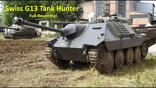 Swiss G13 Tank Hunter (Hetzer) in action.