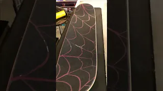 How to make a spiderweb griptape like this