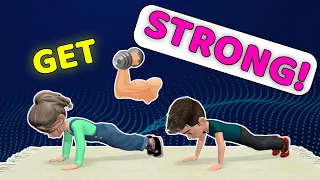 GET STRONG! ARMS + LEGS + SHOULDER KIDS EXERCISE