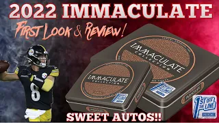 2022 Panini Immaculate Collegiate Football FOTL Hobby Box. First Look & Review. Autos Galore!