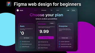 Crafting an Eye-Catching Pricing Page in Figma | UI Design Tutorial | Figma web design tutorial