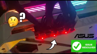 Asus Rog Strix 3090 OC Red Leds Flashing Above PCIE Slots