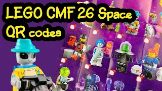 LEGO Minifigures Series 26 Space QR codes guide