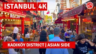 Istanbul 2023 Kadıköy District Asian Side Walking Tour|4k 60fps