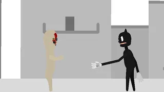 Cartoon cat vs scp-173 (stick nodes) (short) (part 1)