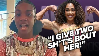 Claressa Shields "ACT LIKE SHE ON ROIDS" reaction to Alycia Baumgardner airplane run in!