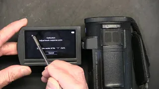 Tutorial For Touch Screen or Digitizer Calibration on Sony FDR-AX30/AX33/AXP33/AXP35 Camcorders