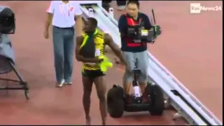 usain bolt  accident with Chinese cameraman