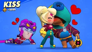 CHARLIE KISS LEON 💟 BRAWL STARS FUNNY POSE