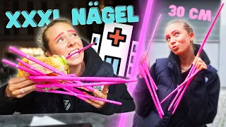 1 TAG mit den längsten Nägeln der Welt endet im Krankenhaus...🚑💅🏼*30 CM XXXXL NAILS*|CARAMELLA