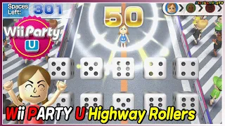 Wii Party U Highway Rollers gameplay (Lucia vs Jeff vs Sara vs NA-rae) Master CPU | AlexgamingTV
