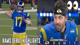 Baker Mayfield 'DEBUT' Rams Highlights 🔥... LOOKING 'Dangerous' | Rams vs Raiders Highlights