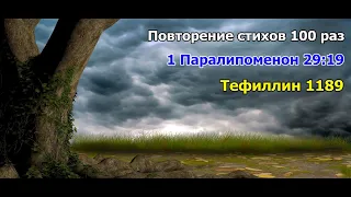 1 Паралипоменон 29:19 стих повторение 100 раз