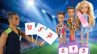 Gymnastics competitions CHILDREN'S CREAM Cartoon #Barbie School Pro