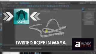 Maya tutorial : How to create twisted rope in Maya