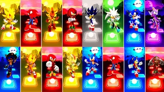 Super Sonic vs Spider Sonic vs Sonic Speed vs Knuckles vs Tails vs Amy Rose vs Dark Sonic vs Blaze