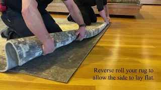 Reverse Rolling to Help Area Rugs Lay Flat