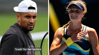 Nick Kyrgios branded Australian Open semi-finalist 'trash' for her tactics