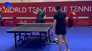 World Team Table Tennis Championships 2024 - Team China Training Practice Sessions with coach Ma Lin