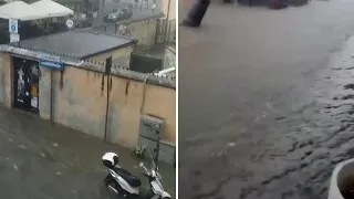 Bomba d’acqua a Follonica: cadono in poco tempo 120 mm di acqua