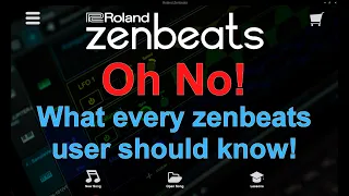 Zenbeats Oh No! - What every zenbeats user should know