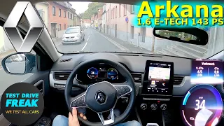 2023 Renault Arkana E-TECH 145 Techno 143 PS COUNTRY ROAD POV DRIVE with Fuel Consumption