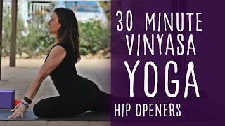 30 Minute Glowing Yoga Body Workout (Vinyasa with Hip Openers)
