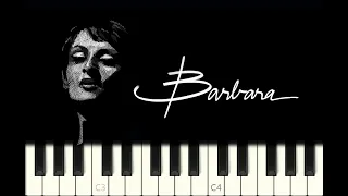 piano tutorial "LE MAL DE VIVRE" Barbara, 1965, avec partition gratuite