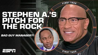 Stephen A.'s pitch to be The Rock's 'BAD GUY MANAGER' 🤝 | First Take