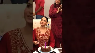 Ramsha Khan birthday celebration on set 🥳| #celebrities #shorts #shortsfeed