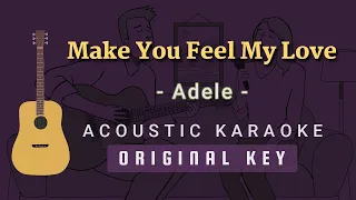 Make You Feel My Love - Adele [Acoustic Karaoke]