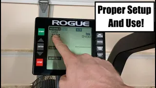 How to Read the Rogue Echo Bike Monitor  - Rogue Echo Bike Monitor Proper Use!