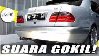 MODIFIKASI MERCEDES BENZ E320 V6 CUSTOM MUFFLER , SUARANYA KEREN ABIS #CARVLOG