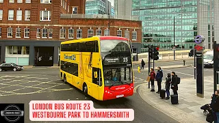 I rode London Double Decker Bus 23 with stunning view along the way Join me